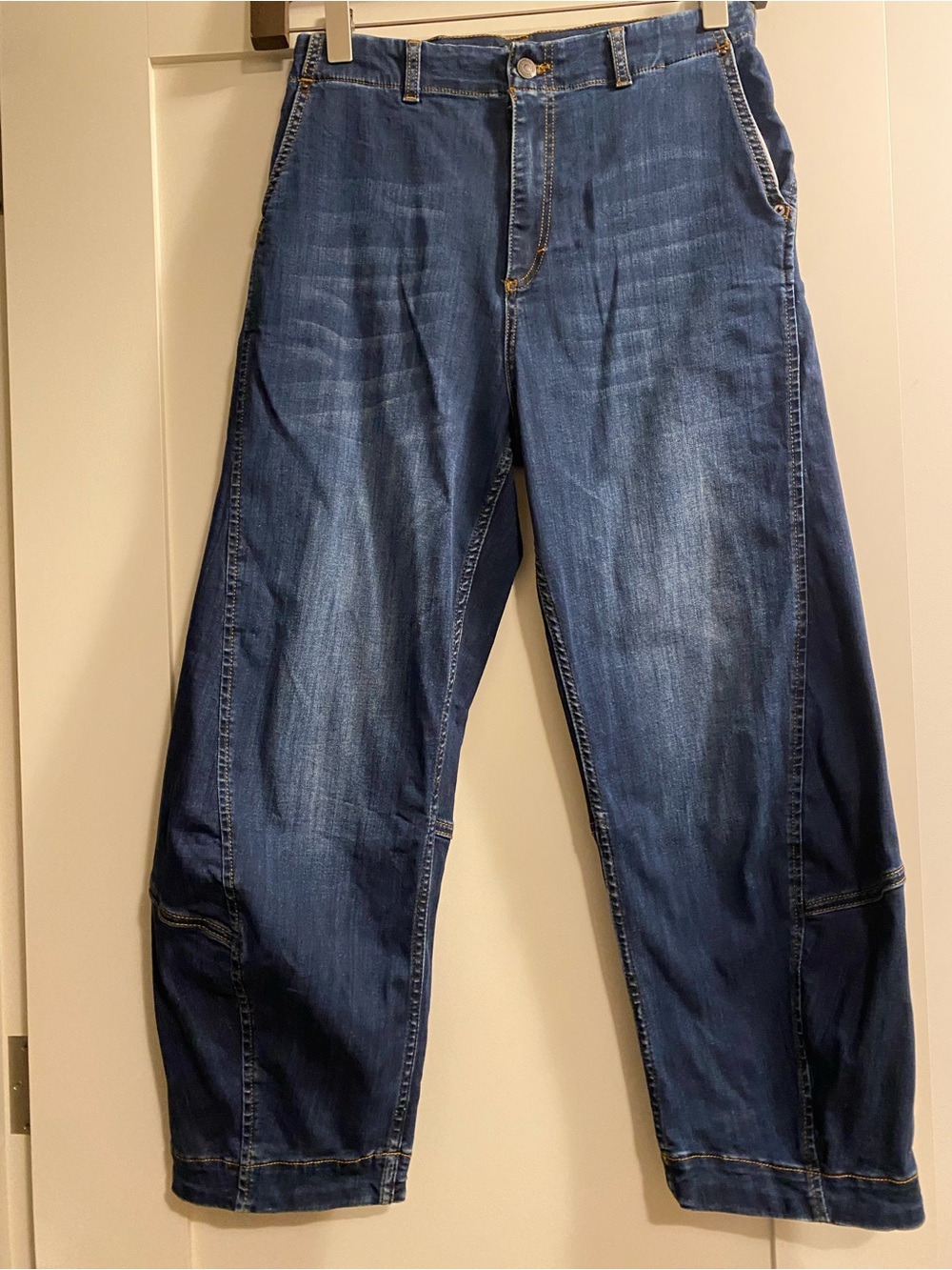 Ruti Ultimate Barrel Leg Stretch Jeans Dark Wash Size 0